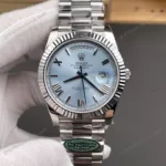 Super Clone Rolex Day-Date Ice Blue Dial 228236-0012 40 mm – Swiss SuperClone