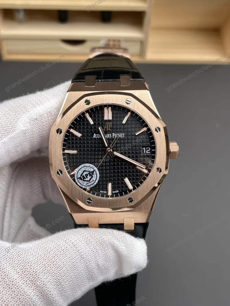 Super Clone Audemars Piguet Royal Oak 15500OR Rose Gold 41mm Black Dial – Swiss SuperClone
