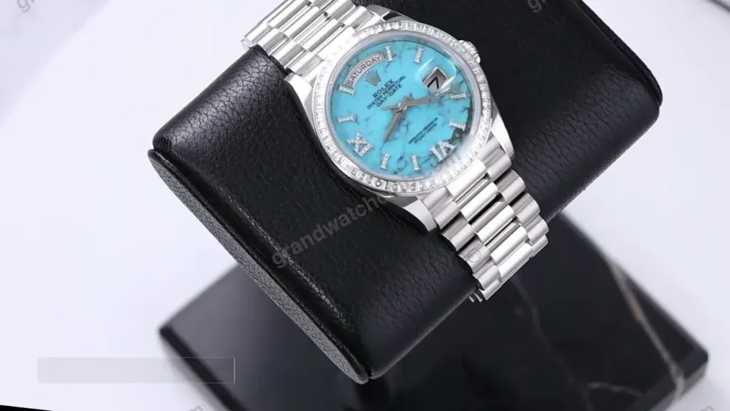 Super Clone Rolex Day-Date Turquoise Dial 128396TBR 36 mm – Swiss SuperClone