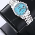Super Clone Rolex Day-Date Turquoise Dial 128396TBR 36 mm – Swiss SuperClone