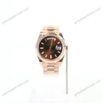 Super Clone Rolex Day-Date Chocolate Diamond Dial 228235-0003 40 mm – Swiss SuperClone