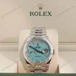 Super Clone Rolex Day-Date Turquoise Diamond Dial 128236-0011 36 mm – Swiss SuperClone
