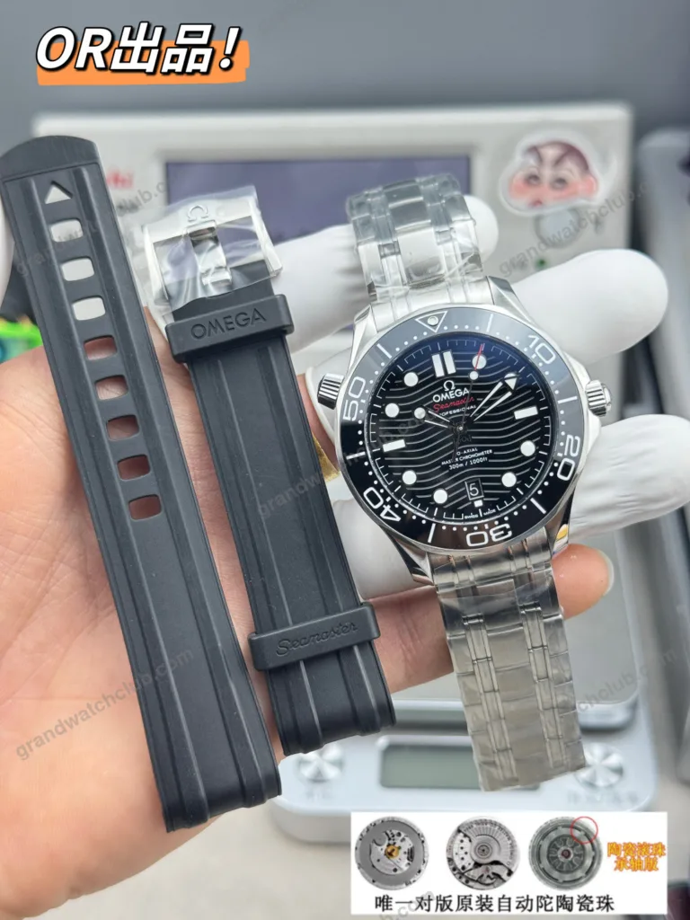 Super Clone Omega Seamaster Diver 300M Co‑Axial Master Chronometer 210.30.42.20.01.001 42mm Black Dial – Swiss SuperClone