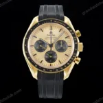 Super Clone Omega Speedmaster Moonwatch Professional 310.63.42.50.01.001 42mm Yellow Gold – Swiss SuperClone