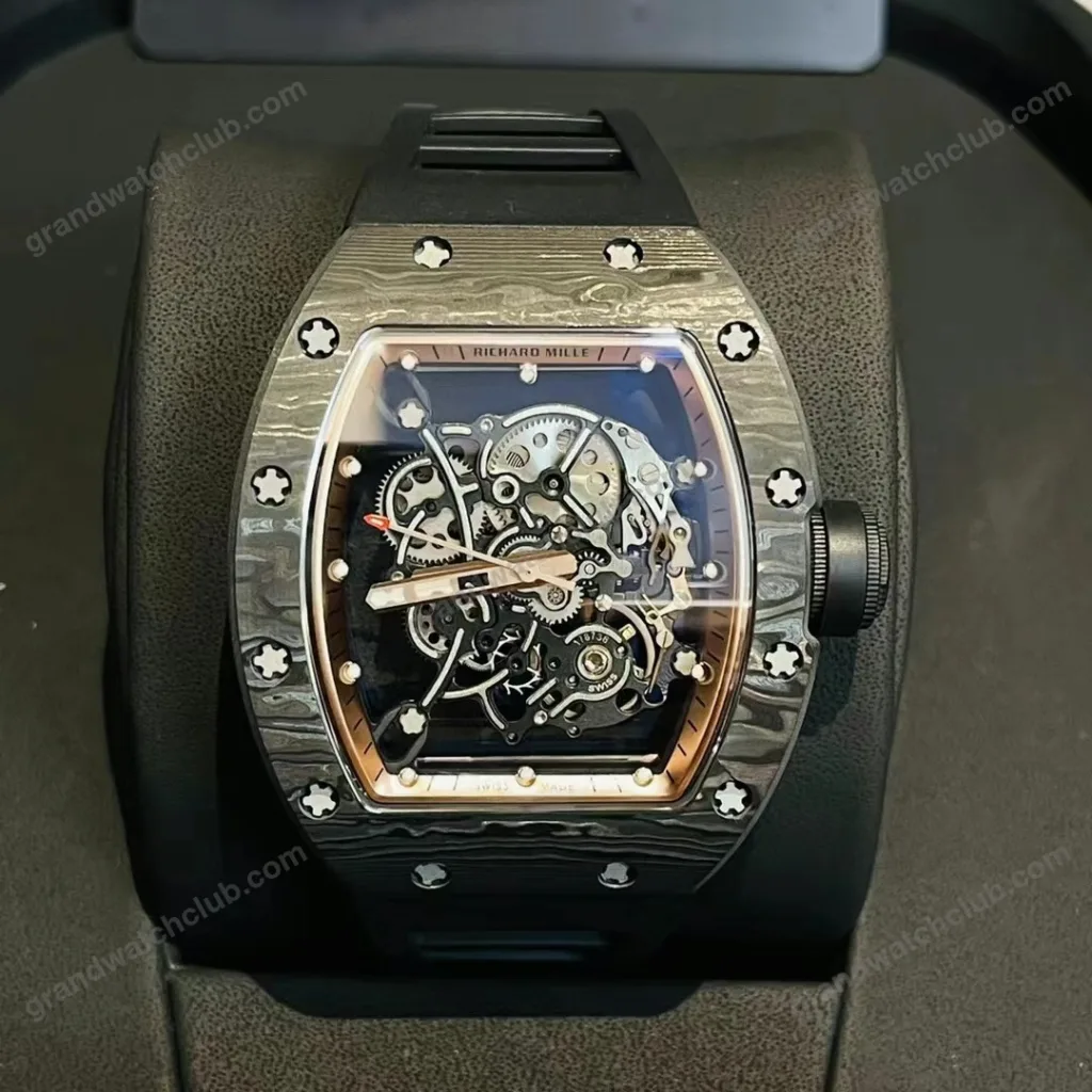Super Clone Richard Mille RM 55 Richard Mille Asia Manual Winding Bubba Watson 42MM