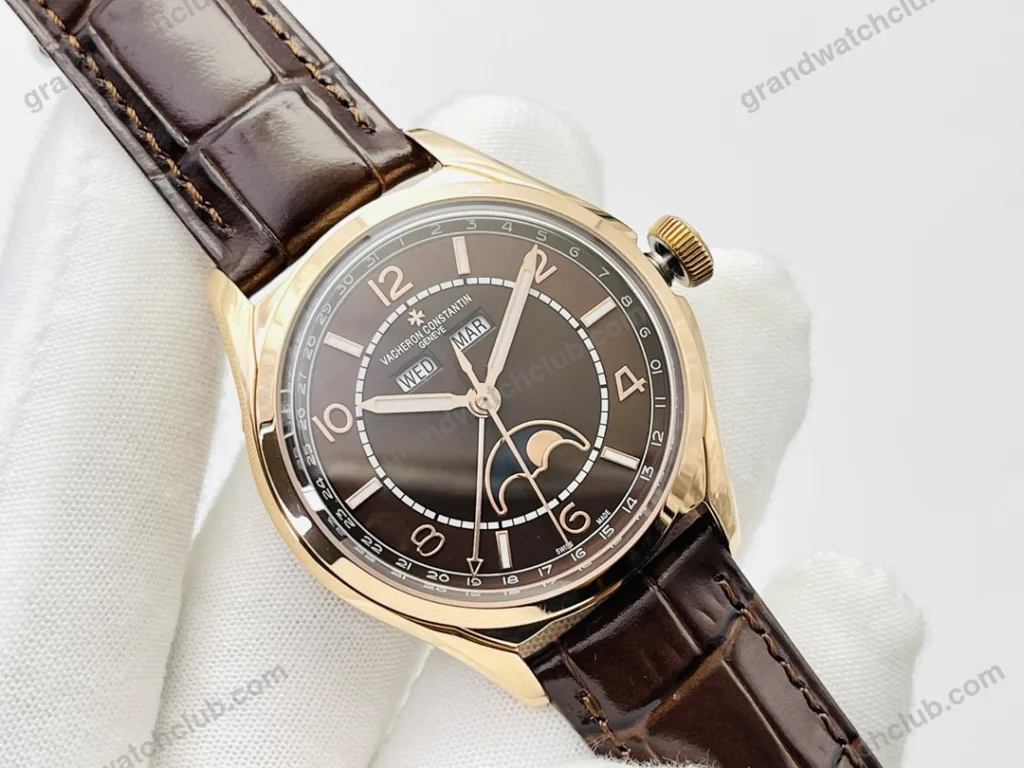 Super Clone Vacheron Constantin FiftySix Complete Calendar 4000E/000R-B065 41mm Rose Gold