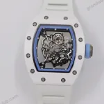 Super Clone Richard Mille RM 55 Richard Mille BLUE 42mm Ceramic