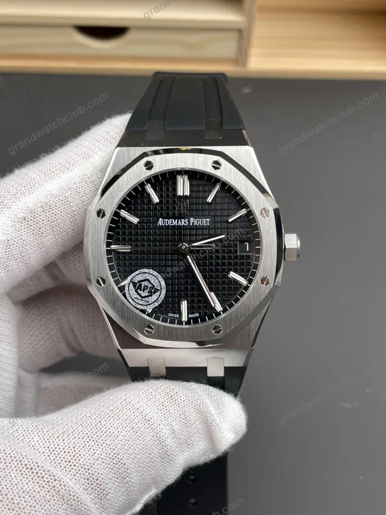 Super Clone Audemars Piguet Royal Oak 15500ST.OO.1220ST.03 41mm Black Rubber Strap – Swiss SuperClone
