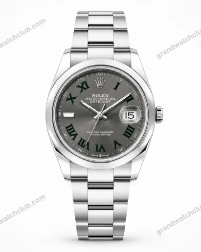 Super Clone Rolex Datejust Rhodium Dial 126300 “Wimbledon” Oyster 41 mm – Swiss SuperClone