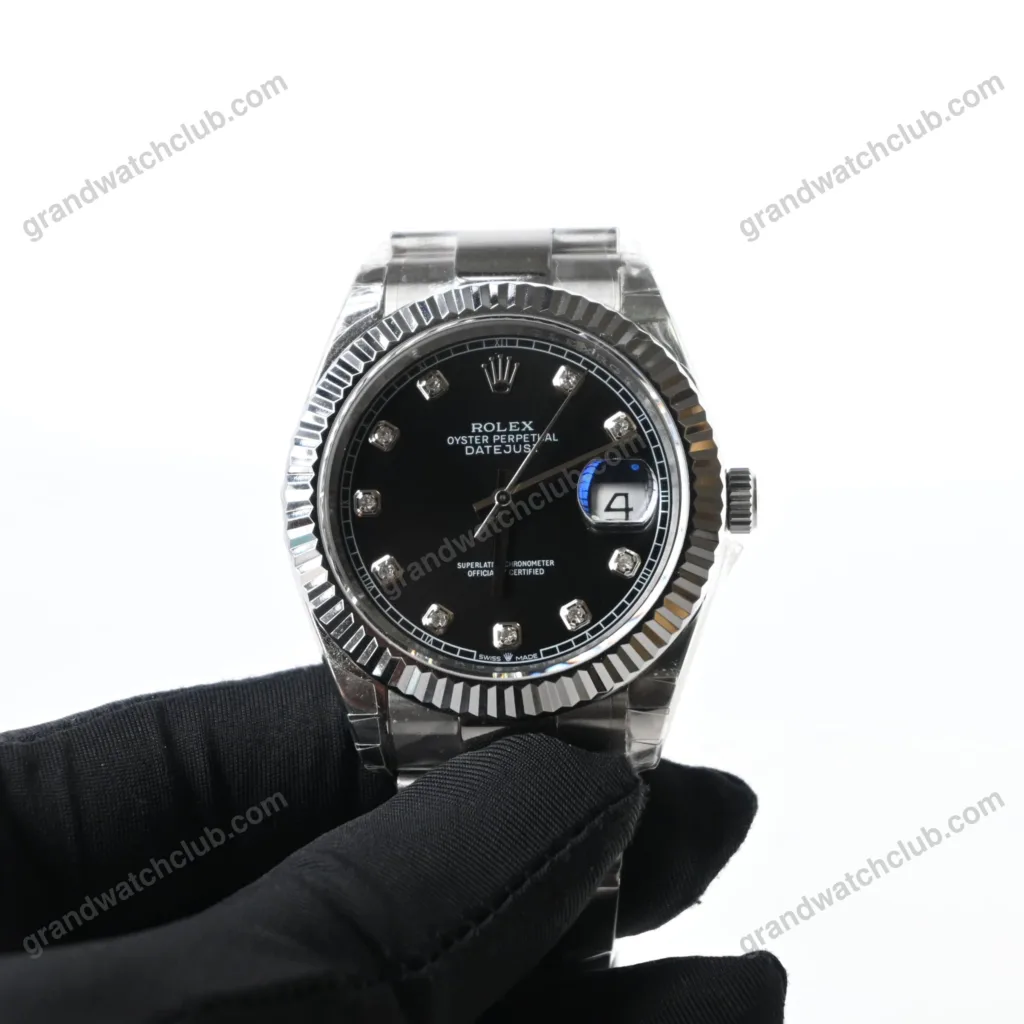 Super Clone Rolex Datejust Black Diamond Dial 126334-0011 41 mm – Swiss SuperClone