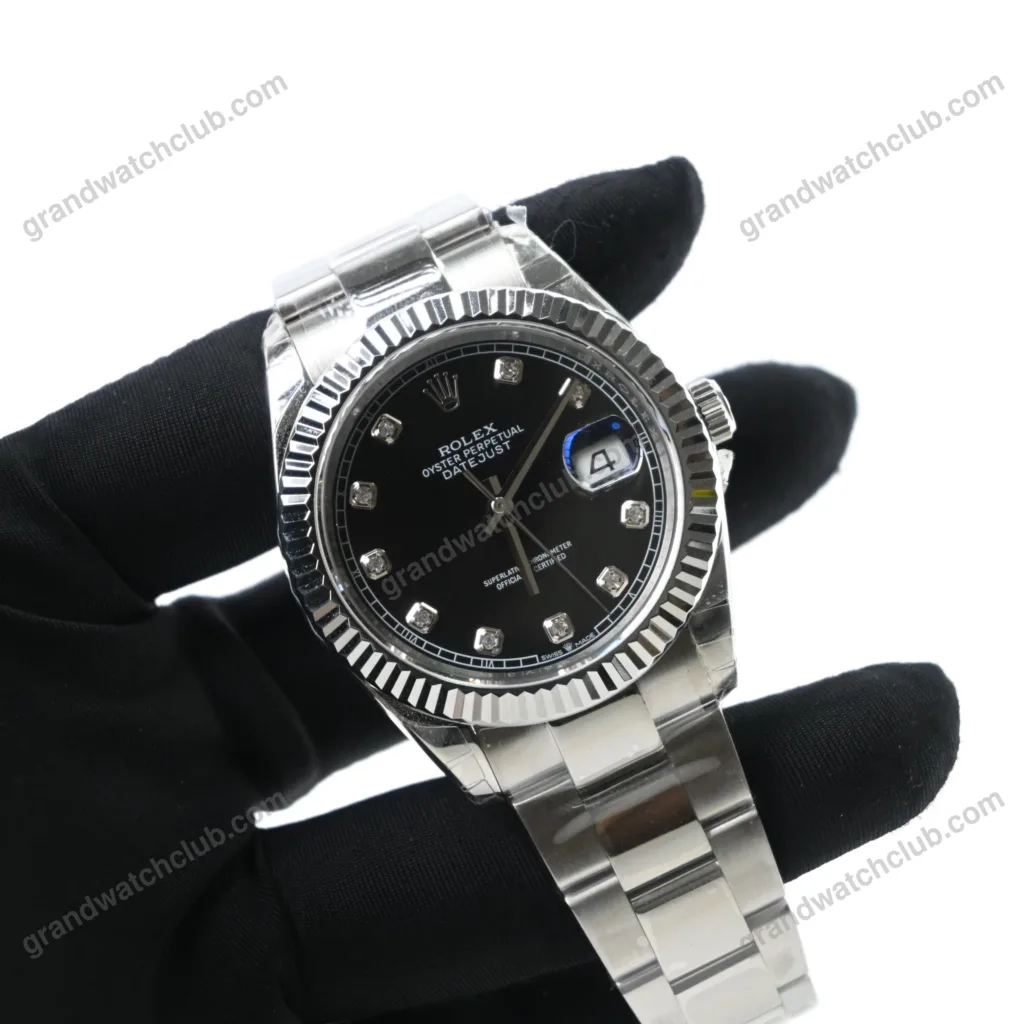 Super Clone Rolex Datejust Black Diamond Dial 126334-0011 41 mm – Swiss SuperClone