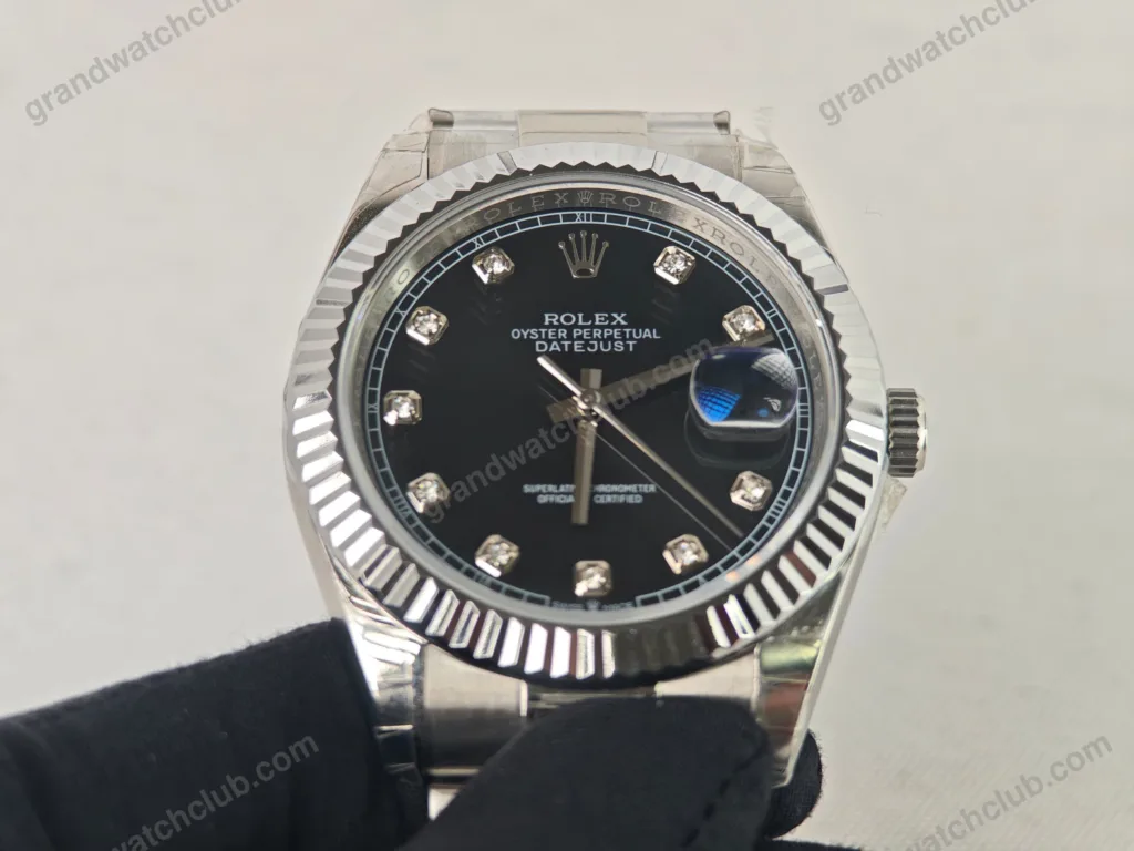 Super Clone Rolex Datejust Black Diamond Dial 126334-0011 41 mm – Swiss SuperClone