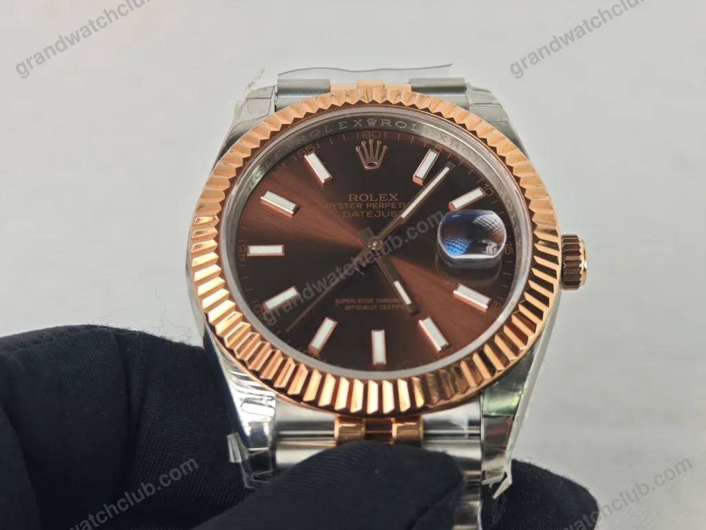 Super Clone Rolex Datejust Chocolate Dial 126331 Jubilee 41 mm – Swiss SuperClone