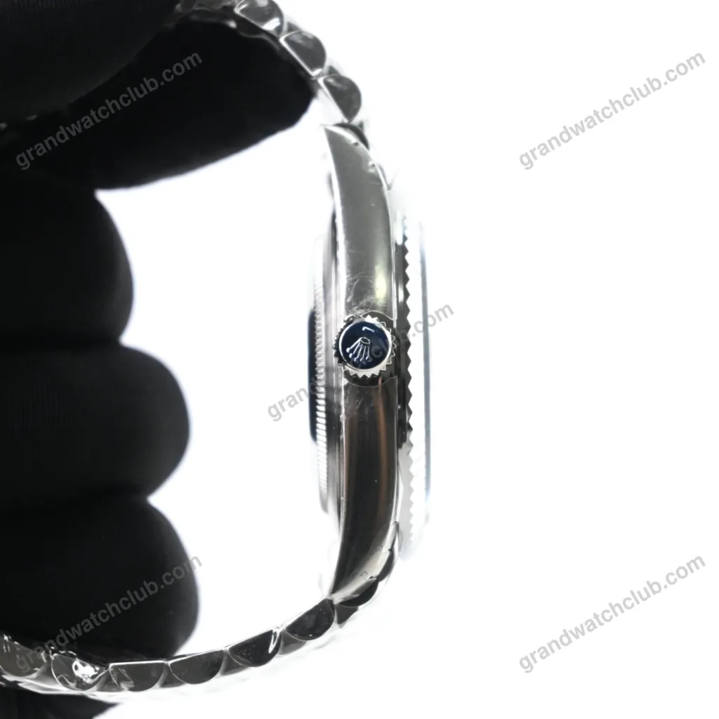 Super Clone Rolex Datejust Rhodium Dial 126334 “Wimbledon” Flutted/Jubilee 41 mm – Swiss SuperClone