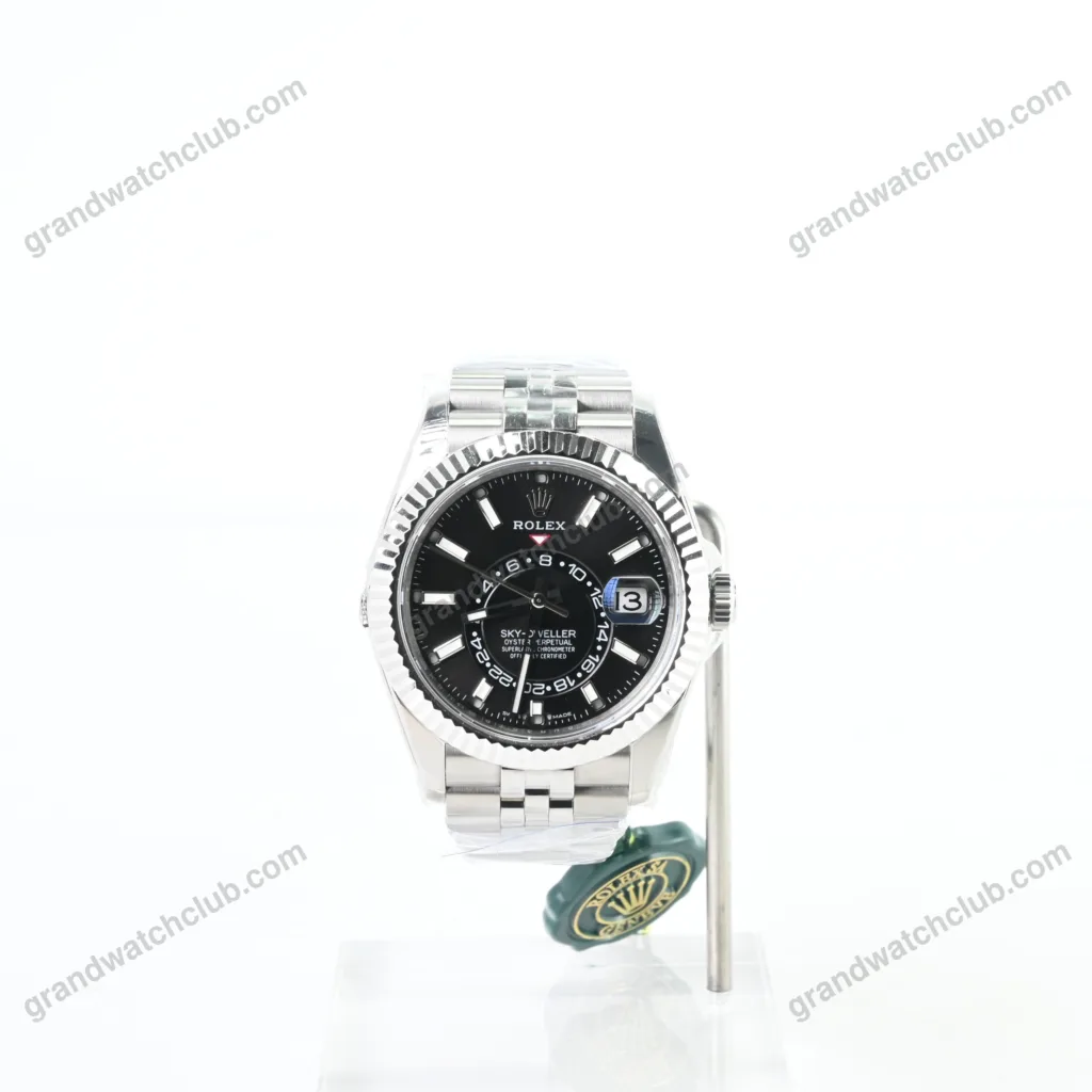 Super Clone Rolex Sky-Dweller Bright black Dial 336934 Jubilee – Swiss SuperClone