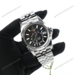 Super Clone Rolex Sky-Dweller Bright black Dial 336934 Jubilee – Swiss SuperClone