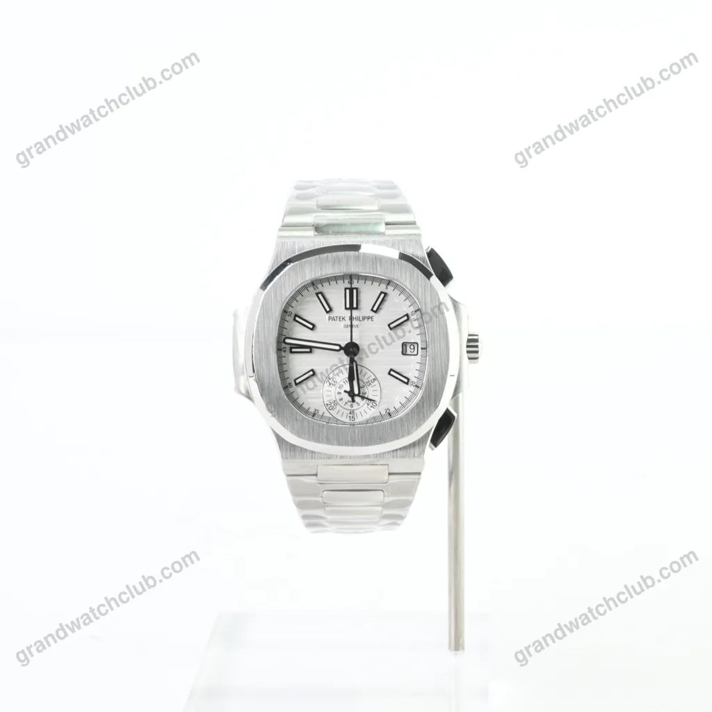 Super Clone Patek Philippe Nautilus Chronograph 5980/1A-019 40.5mm White Dial – Swiss SuperClone