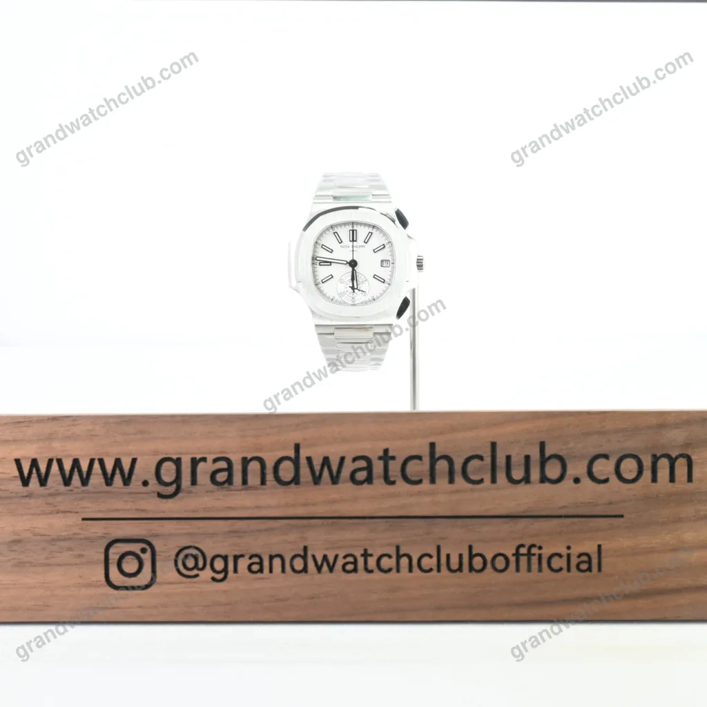 Super Clone Patek Philippe Nautilus Chronograph 5980/1A-019 40.5mm White Dial – Swiss SuperClone