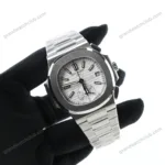 Super Clone Patek Philippe Nautilus Chronograph 5980/1A-019 40.5mm White Dial – Swiss SuperClone