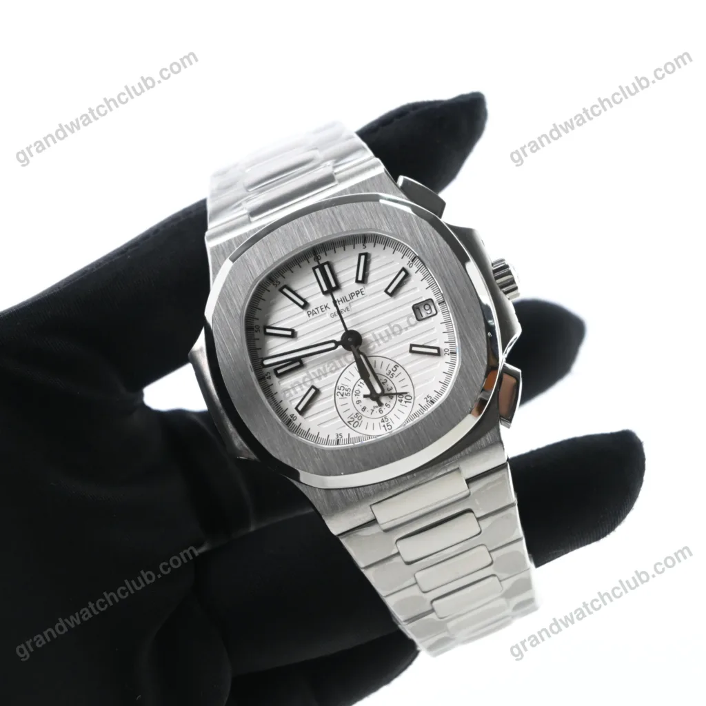 Super Clone Patek Philippe Nautilus Chronograph 5980/1A-019 40.5mm White Dial – Swiss SuperClone