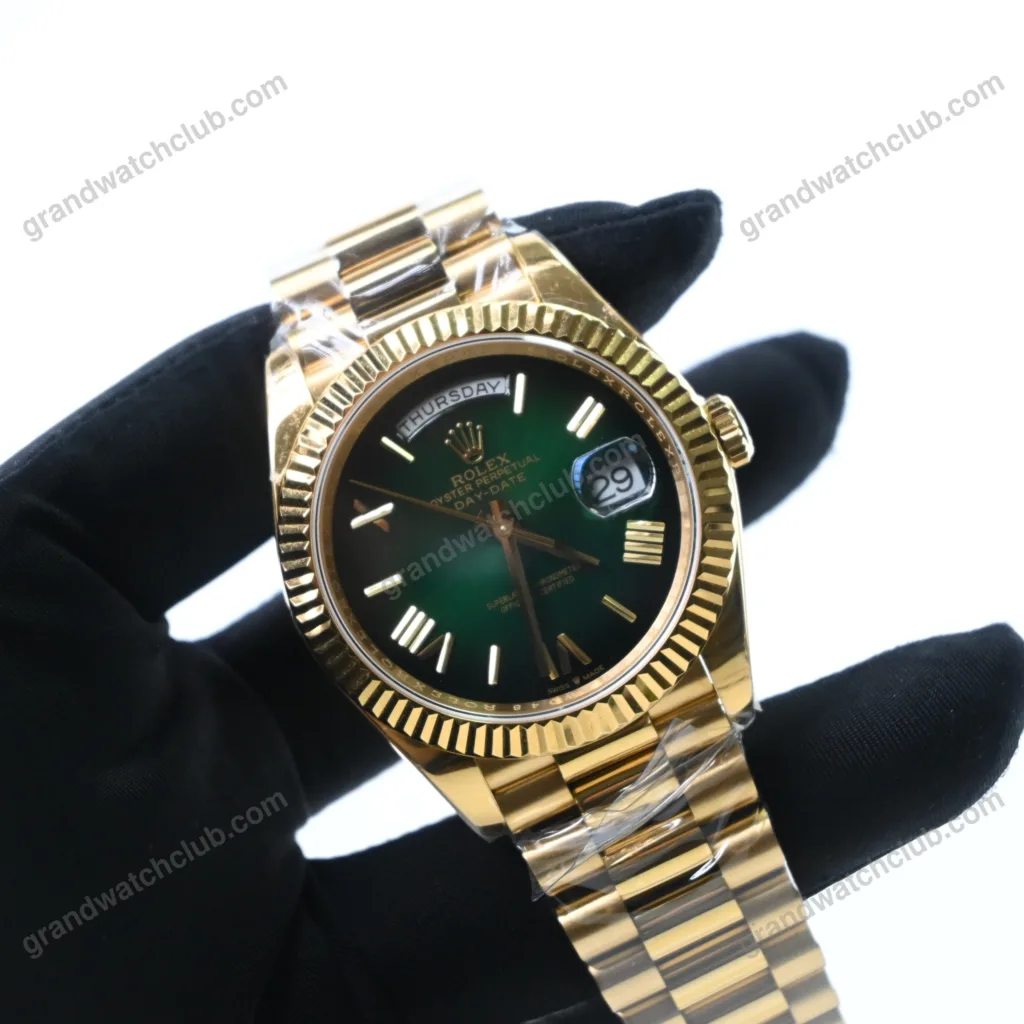 Super Clone Rolex Day-Date Green Ombré Dial 228238-0069 40 mm – Swiss SuperClone