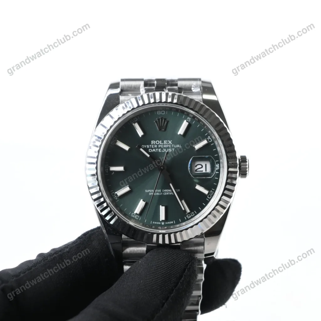 Super Clone Rolex Datejust Green Dial 126334 Jubilee 41 mm – Swiss SuperClone