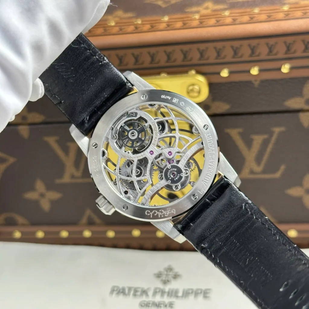 Super Clone Audemars Piguet Steel — movement / caseback view