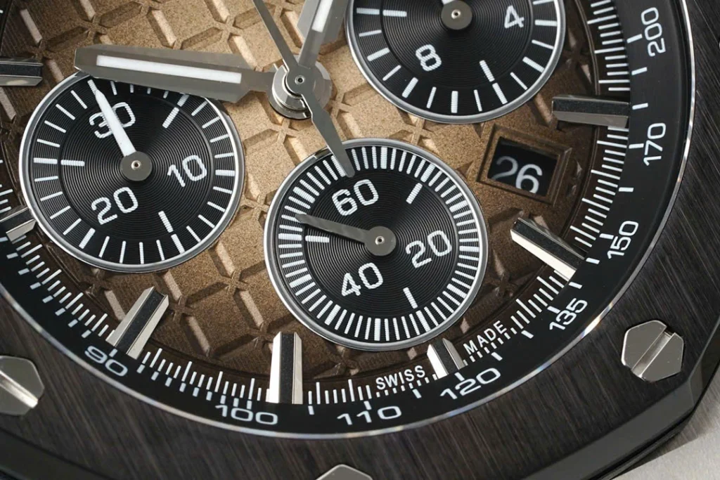 Super Clone Audemars Piguet Offshore Selfwinding Chronograph 26420 42mm Smoke Dial – — bracelet detail