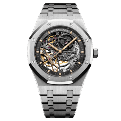 Super Clone Audemars Piguet Royal Oak 15407ST.OO 41mm Skeleton Dial Steel V3 Base