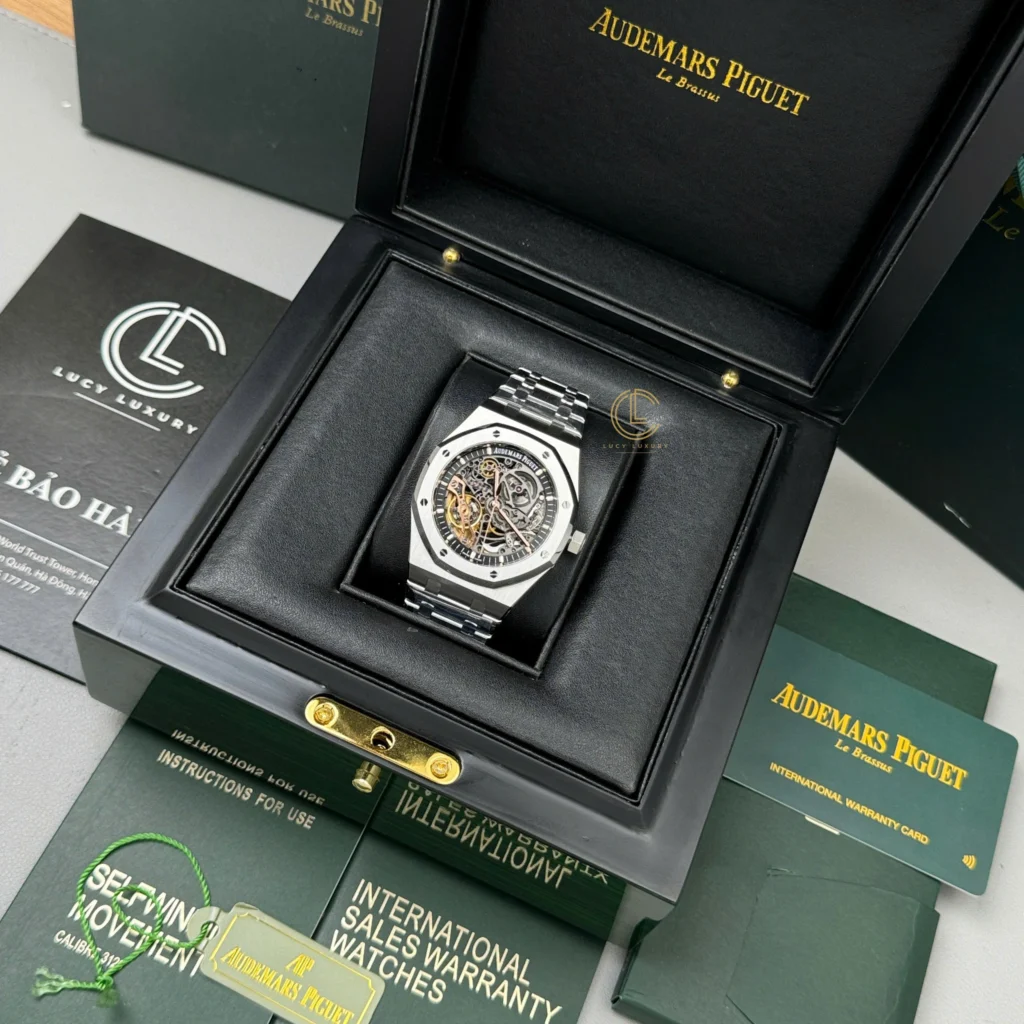 Super Clone Audemars Piguet Royal Oak 15407ST.OO 41mm Skeleton Dial Steel V3 Base