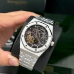 Super Clone Audemars Piguet Royal Oak 15407ST.OO 41mm Skeleton Dial Steel V3 Base