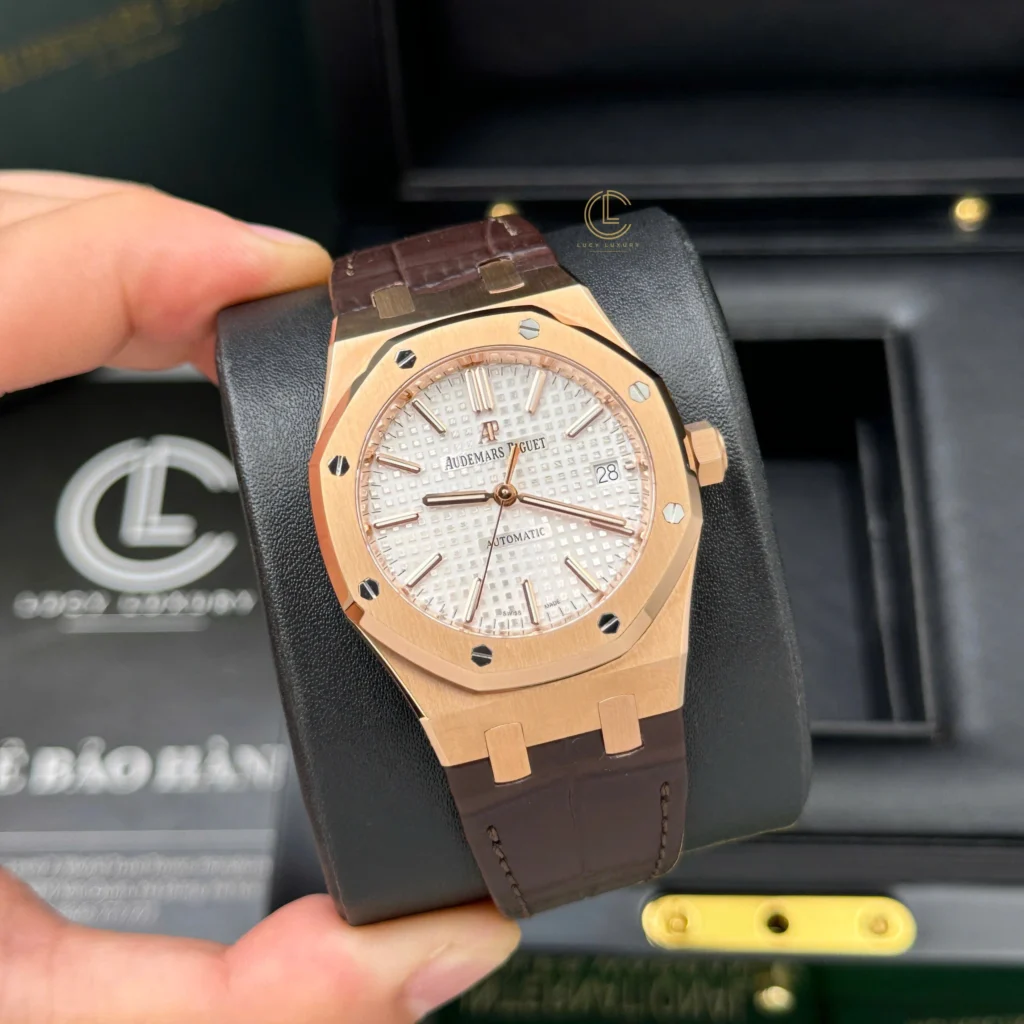 Super Clone Audemars Piguet Royal Oak 15450OR 37mm White Dial Rose Gold