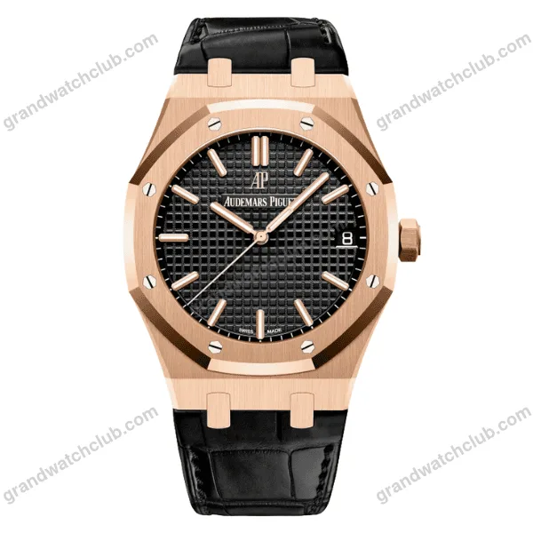 Super Clone Audemars Piguet Royal Oak 15500OR Rose Gold 41mm Black Dial – Japanese Miyota