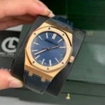 Super Clone Audemars Piguet Royal Oak 15510OR Yellow Gold 41mm Blue Dial