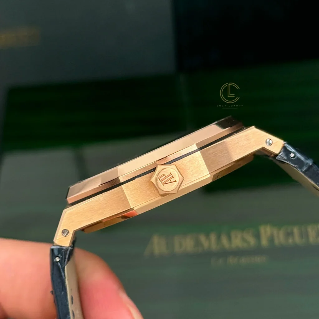 Super Clone Audemars Piguet Royal Oak 15510OR Yellow Gold 41mm Blue Dial
