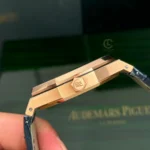 Super Clone Audemars Piguet Royal Oak 15510OR Yellow Gold 41mm Blue Dial