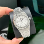 Super Clone Audemars Piguet Royal Oak 37mm 15450ST.OO White Dial Steel