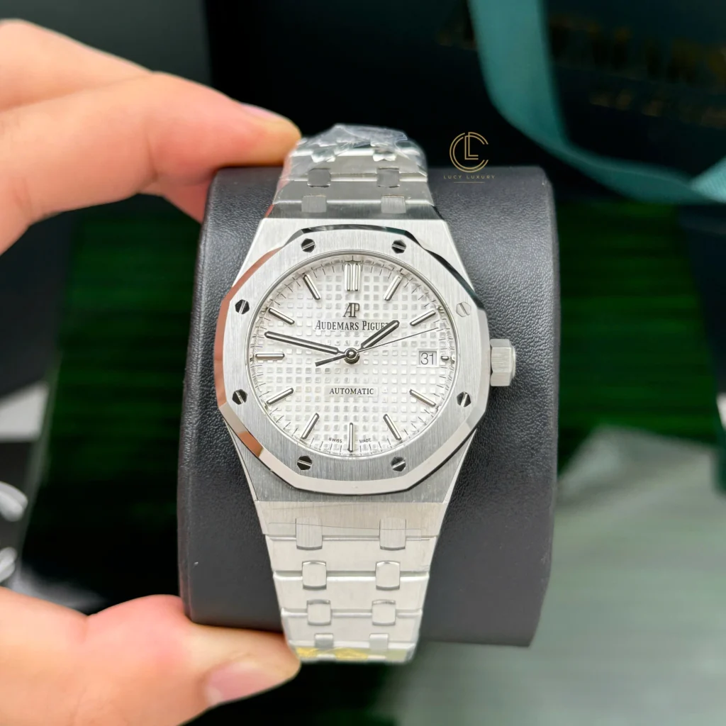 Super Clone Audemars Piguet Royal Oak 37mm 15450ST.OO White Dial Steel