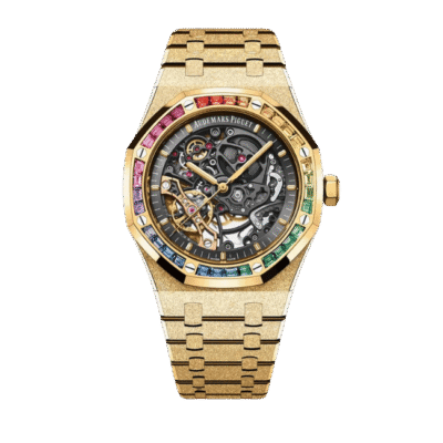 Super Clone Audemars Piguet Royal Oak Frosted Gold Double Balance Wheel Openworked 15412Ba.Yg.1224Ba.01 41mm