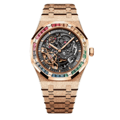 Super Clone Audemars Piguet Royal Oak Frosted Gold Double Balance Wheel Openworked 15412OR.YG.1224OR.01-B 41mm