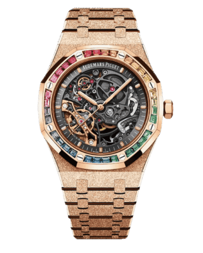 Super Clone Audemars Piguet Royal Oak Frosted Gold Double Balance Wheel Openworked 15412OR.YG.1224OR.01-B 41mm