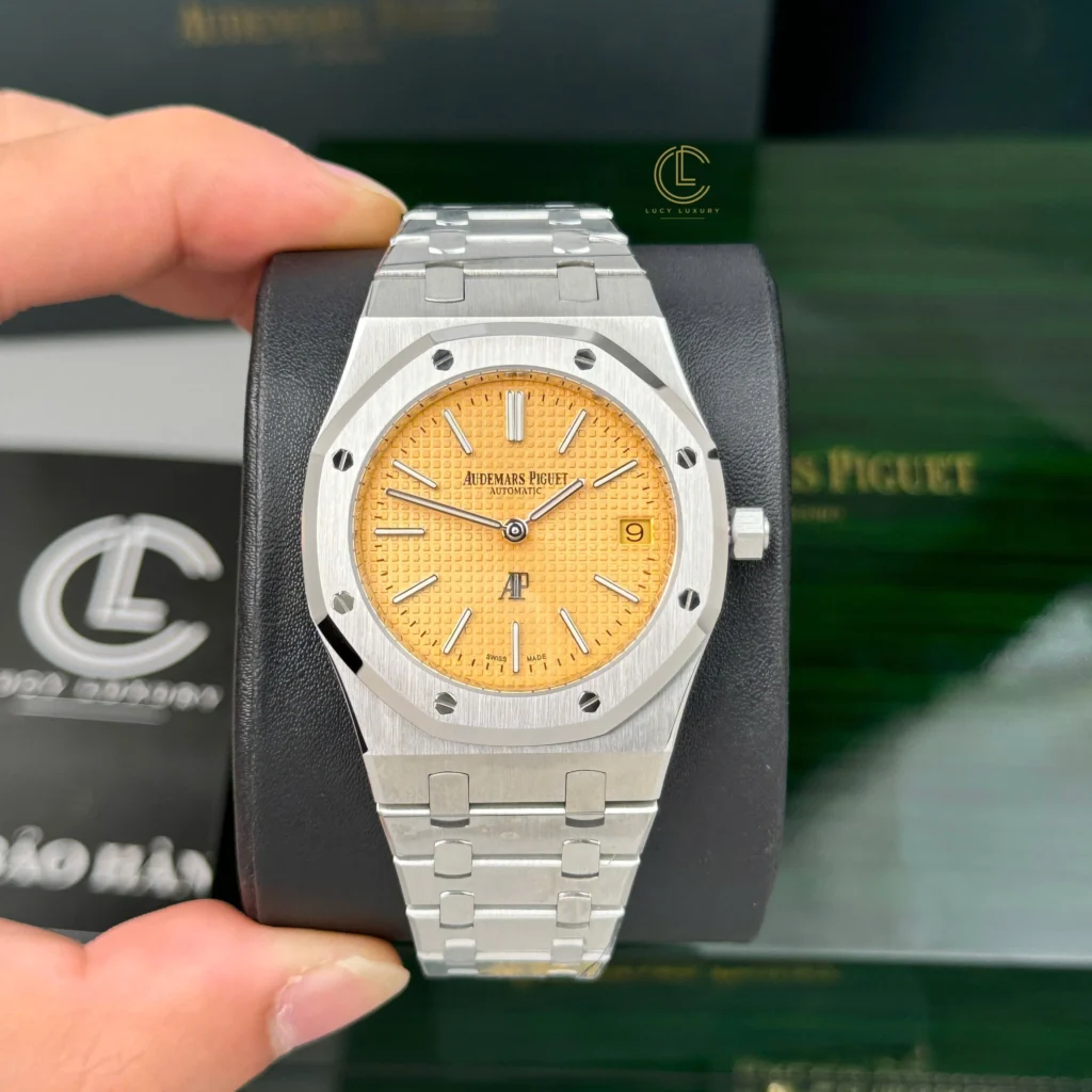 Super Clone Audemars Piguet Royal Oak Jumbo Extra-Thin 15202BC.OO.1240BC.01 39mm Yellow Dial