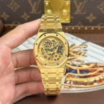 Super Clone Audemars Piguet Royal Oak Jumbo Extra-thin Openworked 16204BA.OO.1240BA.01 39mm