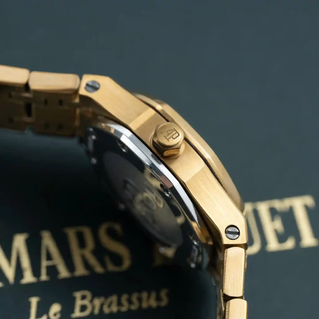 Super Clone Audemars Piguet Royal Oak Mini Frosted Gold 67630BA.GG.1312BA.01