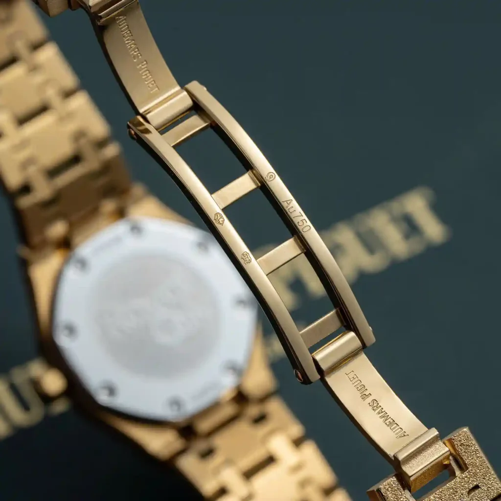 Super Clone Audemars Piguet Royal Oak Mini Frosted Gold 67630BA.GG.1312BA.01