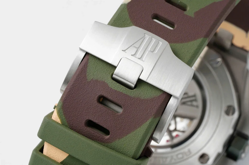 Super Clone Audemars Piguet Royal Oak Offshore Chronograph Ceramic Camouflage 26400SO 44mm Rose Gold Dial