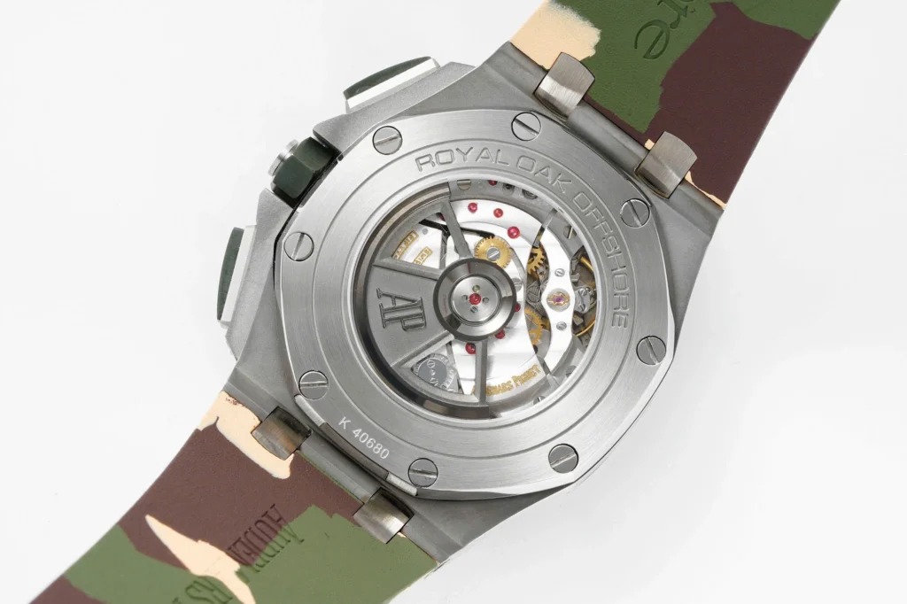 Super Clone Audemars Piguet Royal Oak Offshore Chronograph Ceramic Camouflage 26400SO 44mm Rose Gold Dial
