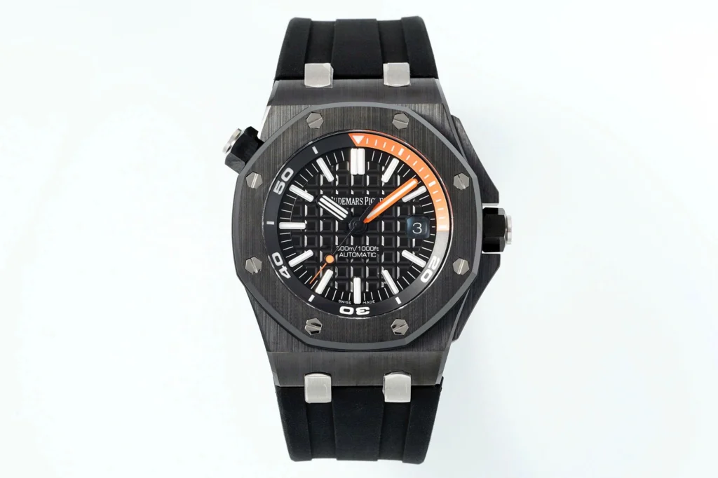 Super Clone Audemars Piguet Royal Oak Offshore Diver 15707 42mm Black Dial Ceramic