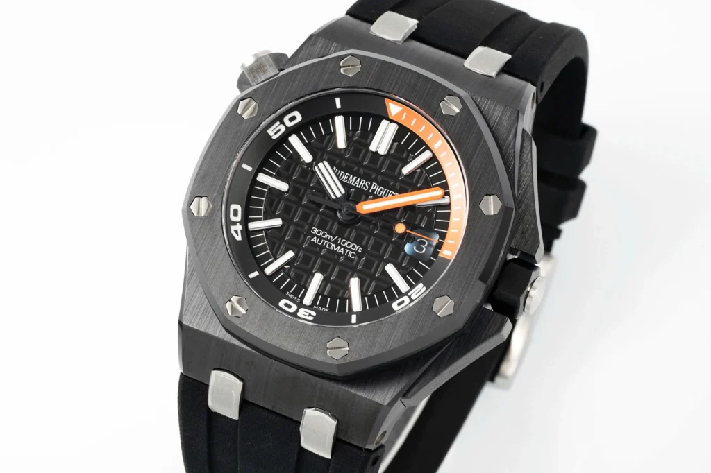 Super Clone Audemars Piguet Royal Oak Offshore Diver 15707 42mm Black Dial Ceramic