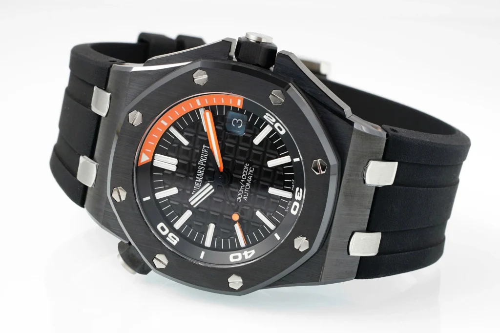 Super Clone Audemars Piguet Royal Oak Offshore Diver 15707 42mm Black Dial Ceramic